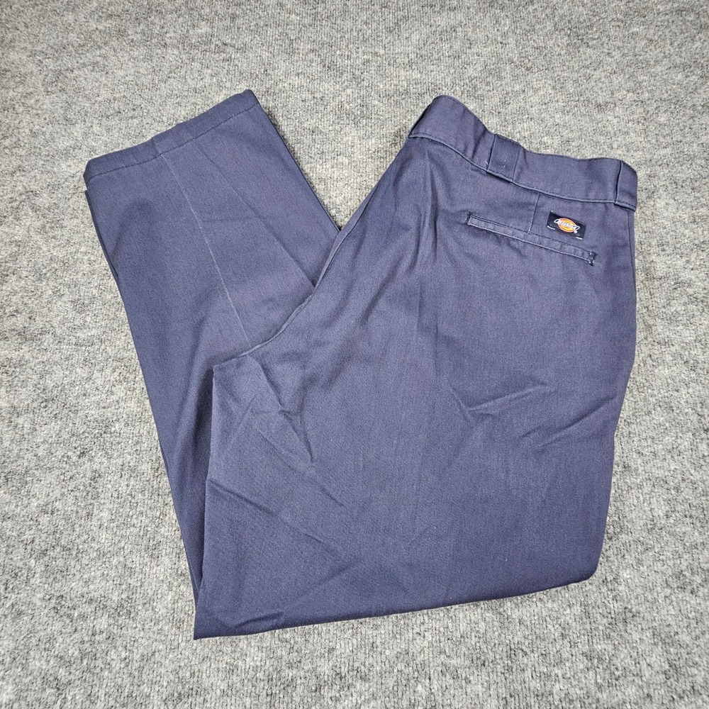 Dickies 874 Original Fit Work Pants Navy Blue Heavyweight Twill Chino 44x30